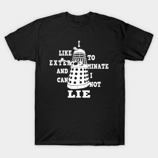 Funny Alien Villain Exterminate Meme 90's Retro Meme T-Shirt